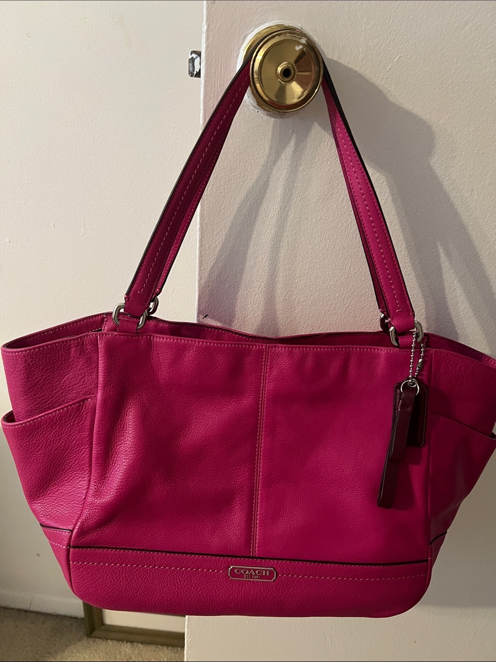 Coach Park Carrie Tote Rose Color